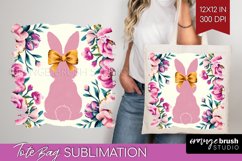 Coquette Easter Tote Bag - Easter Tote Bag PNG Sublimation Product Image 1