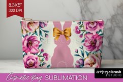 Coquette Easter Cosmetic Bag - Easter Makeup Bag PNG Product Image 1