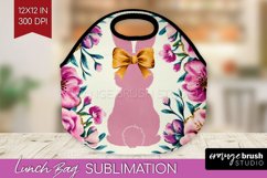 Coquette Easter Lunch Bag - Easter Lunch Bug PNG Sublimation Product Image 1