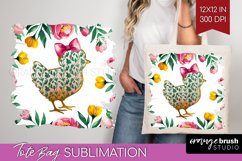 Coquette Easter Tote Bag - Easter Tote Bag PNG Sublimation Product Image 1