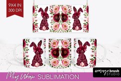Coquette Easter Mug Wrap - Easter Mug PNG Sublimation Product Image 1