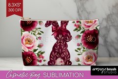 Coquette Easter Cosmetic Bag - Easter Makeup Bag PNG Product Image 1