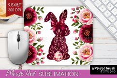 Coquette Easter Mouse Pad Sublimation - Easter Mousepad PNG Product Image 1