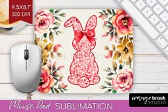 Coquette Easter Mouse Pad Sublimation - Easter Mousepad PNG Product Image 1