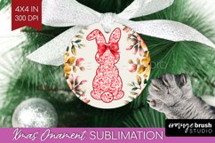 Coquette Easter Ornament PNG - Easter PNG Sublimation Product Image 1