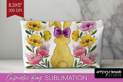 Coquette Easter Cosmetic Bag - Easter Makeup Bag PNG Product Image 1