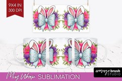 Coquette Easter Mug Wrap - Easter Mug PNG Sublimation Product Image 1