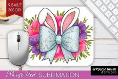Coquette Easter Mouse Pad Sublimation - Easter Mousepad PNG Product Image 1