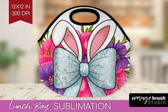 Coquette Easter Lunch Bag - Easter Lunch Bug PNG Sublimation Product Image 1