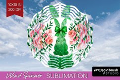 Coquette Easter Wind Spinner Sublimation PNG - Easter Round Product Image 1