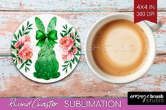 Coquette Easter Round Coaster - Easter Coaster PNG Product Image 1