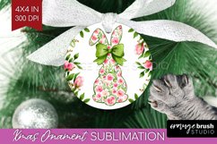 Coquette Easter Ornament PNG - Easter PNG Sublimation Product Image 1