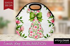 Coquette Easter Lunch Bag - Easter Lunch Bug PNG Sublimation Product Image 1
