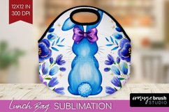 Coquette Easter Lunch Bag - Easter Lunch Bug PNG Sublimation Product Image 1