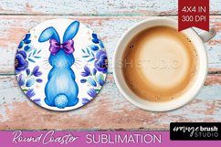 Coquette Easter Round Coaster - Easter Coaster PNG Product Image 1