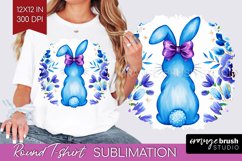 Coquette Easter Round Tshirt Background - Easter PNG Product Image 1