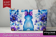 Coquette Easter Cosmetic Bag - Easter Makeup Bag PNG Product Image 1