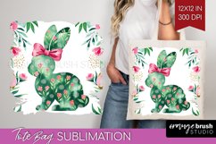 Coquette Easter Tote Bag - Easter Tote Bag PNG Sublimation Product Image 1