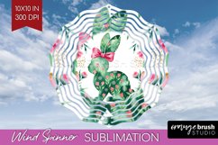Coquette Easter Wind Spinner Sublimation PNG - Easter Round Product Image 1