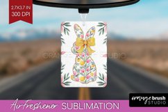 Coquette Easter Air Freshener PNG - Easter PNG Sublimation Product Image 1
