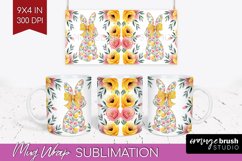 Coquette Easter Mug Wrap - Easter Mug PNG Sublimation Product Image 1