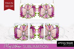 Coquette Easter Mug Wrap - Easter Mug PNG Sublimation Product Image 1