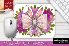 Coquette Easter Mouse Pad Sublimation - Easter Mousepad PNG Product Image 1