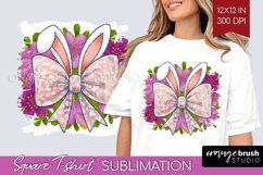 Coquette Easter Square Tshirt Background - Easter PNG Product Image 1
