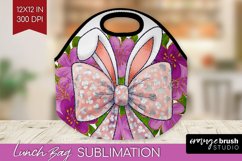 Coquette Easter Lunch Bag - Easter Lunch Bug PNG Sublimation Product Image 1