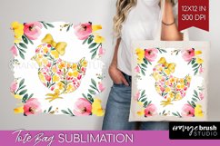 Coquette Easter Tote Bag - Easter Tote Bag PNG Sublimation Product Image 1