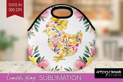 Coquette Easter Lunch Bag - Easter Lunch Bug PNG Sublimation Product Image 1