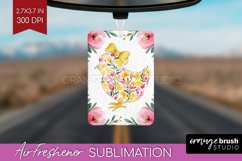 Coquette Easter Air Freshener PNG - Easter PNG Sublimation Product Image 1