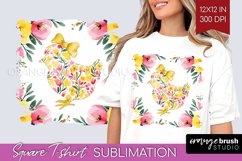 Coquette Easter Square Tshirt Background - Easter PNG Product Image 1