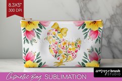 Coquette Easter Cosmetic Bag - Easter Makeup Bag PNG Product Image 1