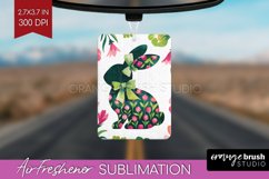 Coquette Easter Air Freshener PNG - Easter PNG Sublimation Product Image 1