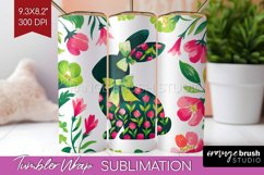 Coquette Easter Tumbler Wrap - Easter Tumbler PNG Product Image 1