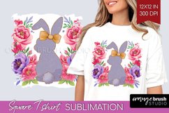 Coquette Easter Square Tshirt Background - Easter PNG Product Image 1