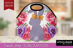 Coquette Easter Lunch Bag - Easter Lunch Bug PNG Sublimation Product Image 1