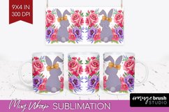 Coquette Easter Mug Wrap - Easter Mug PNG Sublimation Product Image 1