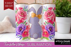 Coquette Easter Tumbler Wrap - Easter Tumbler PNG Product Image 1