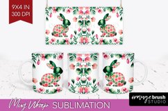 Coquette Easter Mug Wrap - Easter Mug PNG Sublimation Product Image 1