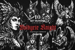 10 Bundle Dark Art Valkyrie Knight Girl Warrior God Skull Product Image 1