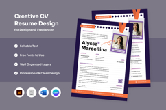Elegant CV with Visual Character Product Image 1