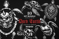 10 Bundle Dark Art Turtle Skull Hannya Skull Reptile Beach Product Image 1