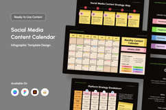 Social Media Content Calendar Infographic Product Image 1