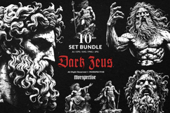 10 Bundle Dark Art Zeus Gods Greek Mythology Olympus Tattoo Product Image 1