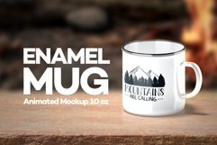 Enamel Mug Animated Mockup 10oz Product Image 1