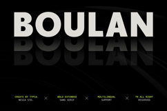 Boulan - Bold Modern Clean Logo Font Product Image 1