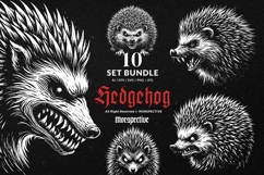 10 Bundle Dark Art Hedgehog thorns quills wildlife Spines Product Image 1