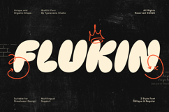 Flukin - Bubble Balloon Graffiti Font Product Image 1